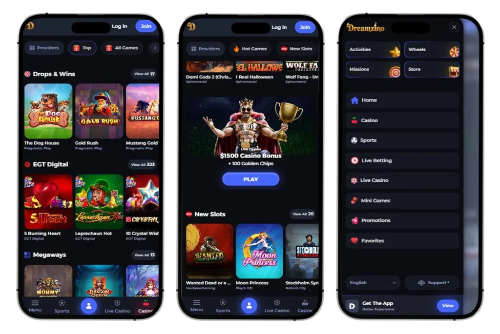 Dreamzino Casino app